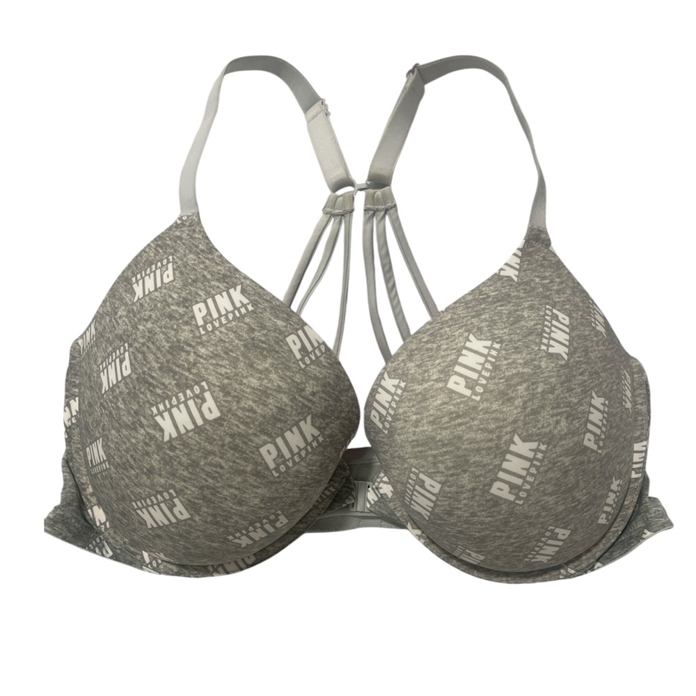 PINK Victorias Secret Classic Stormy White Wear Everywhere PushUp Bra